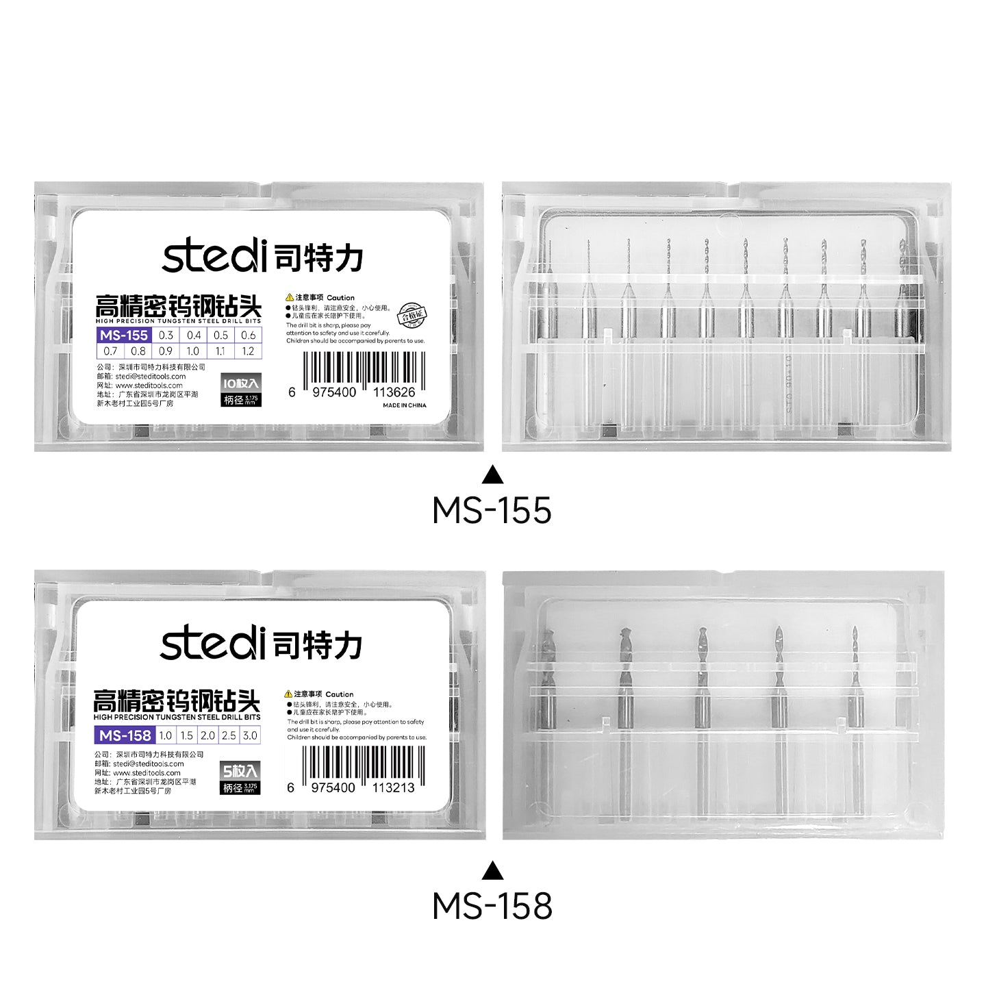 STEDI Precision Hand Drill Set with Tungsten Steel Micro Drill Bits for Model Making