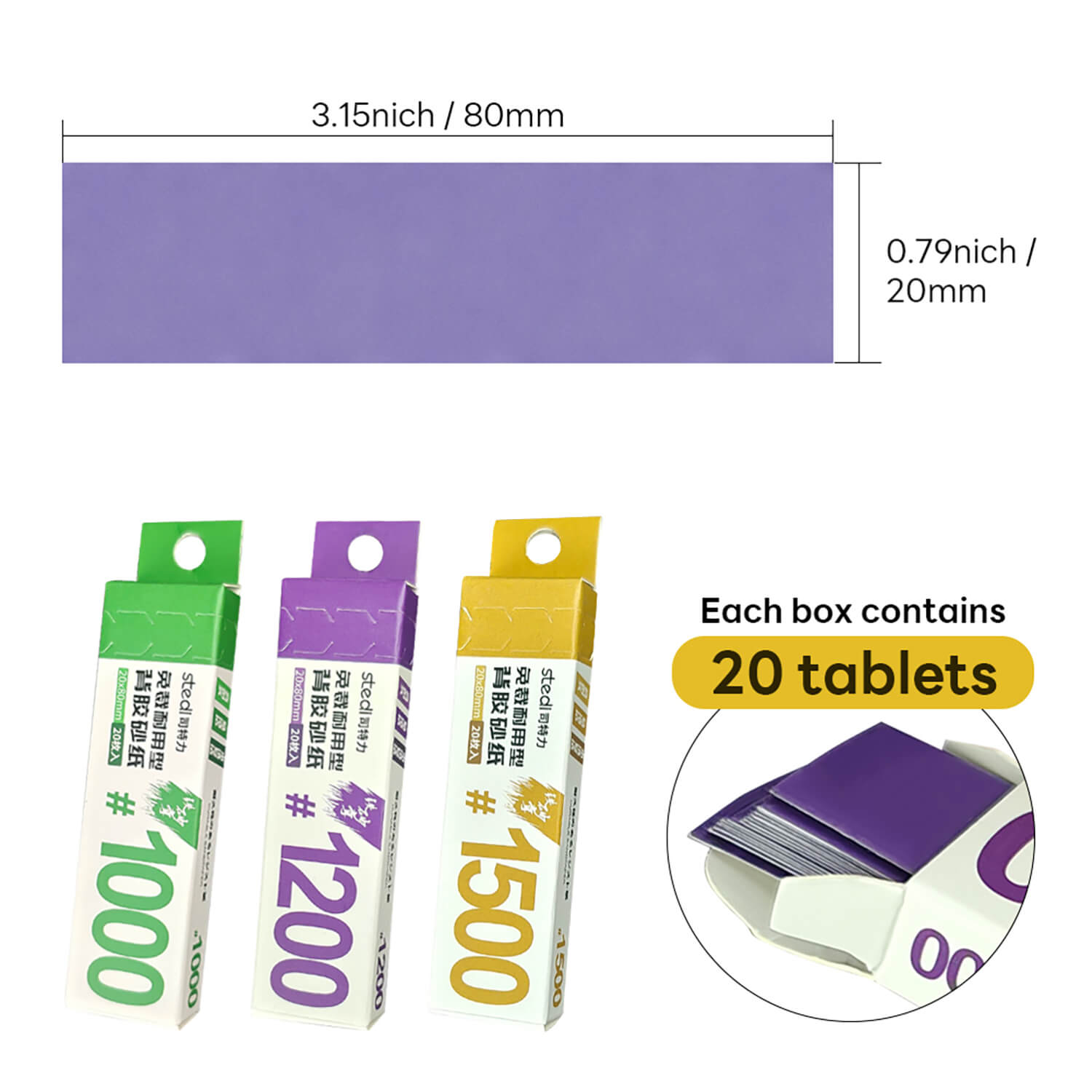 STEDI Model Sandpaper Set - Self Adhesive Wet Dry Sanding Sheets for Gunpla & Scale Models