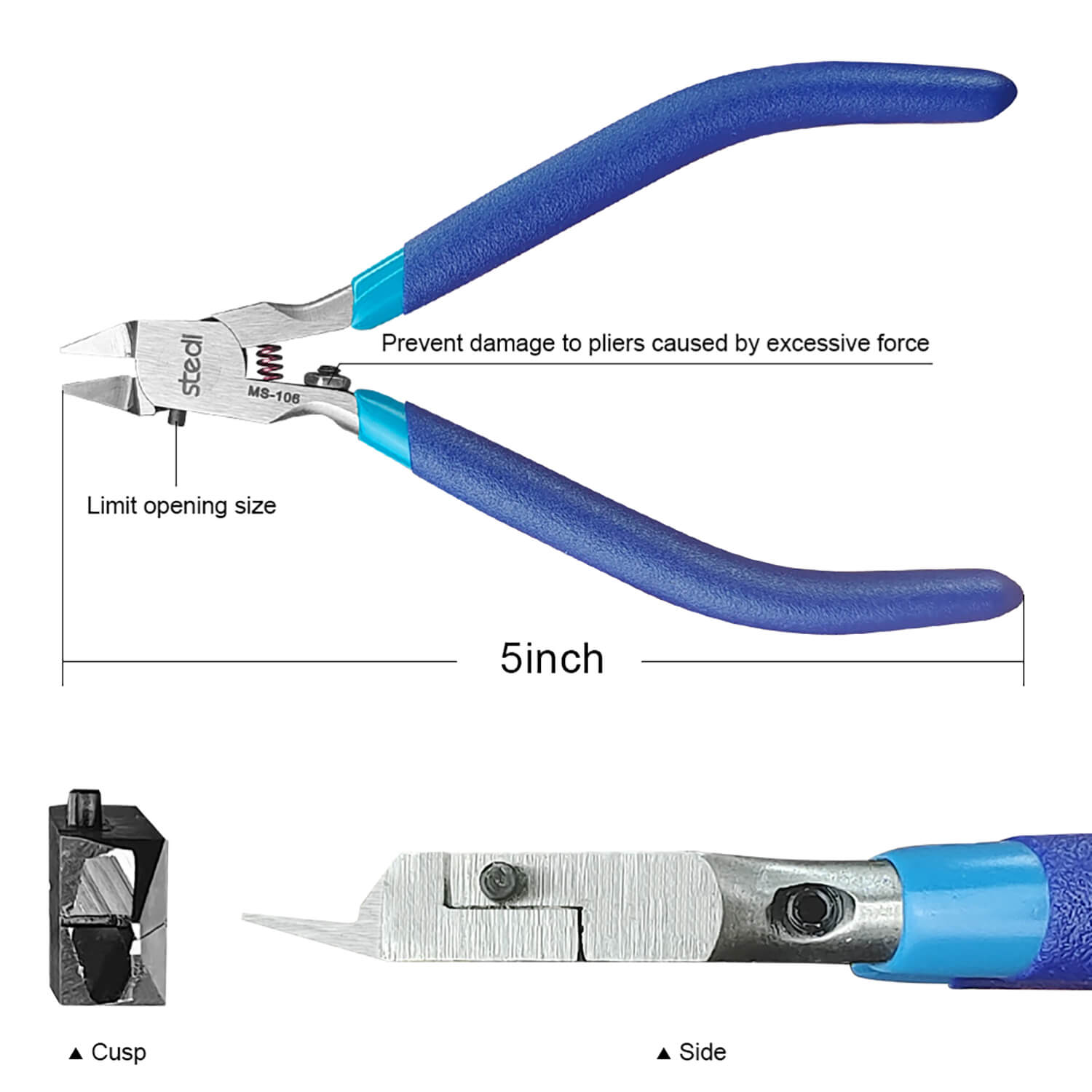 STEDI MS-106 single blade nipper dimensions and specifications