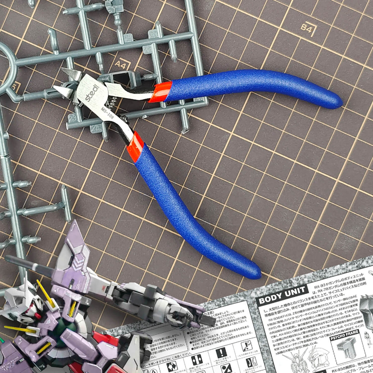 STEDI MS-108 nippers used during plastic model building and customization