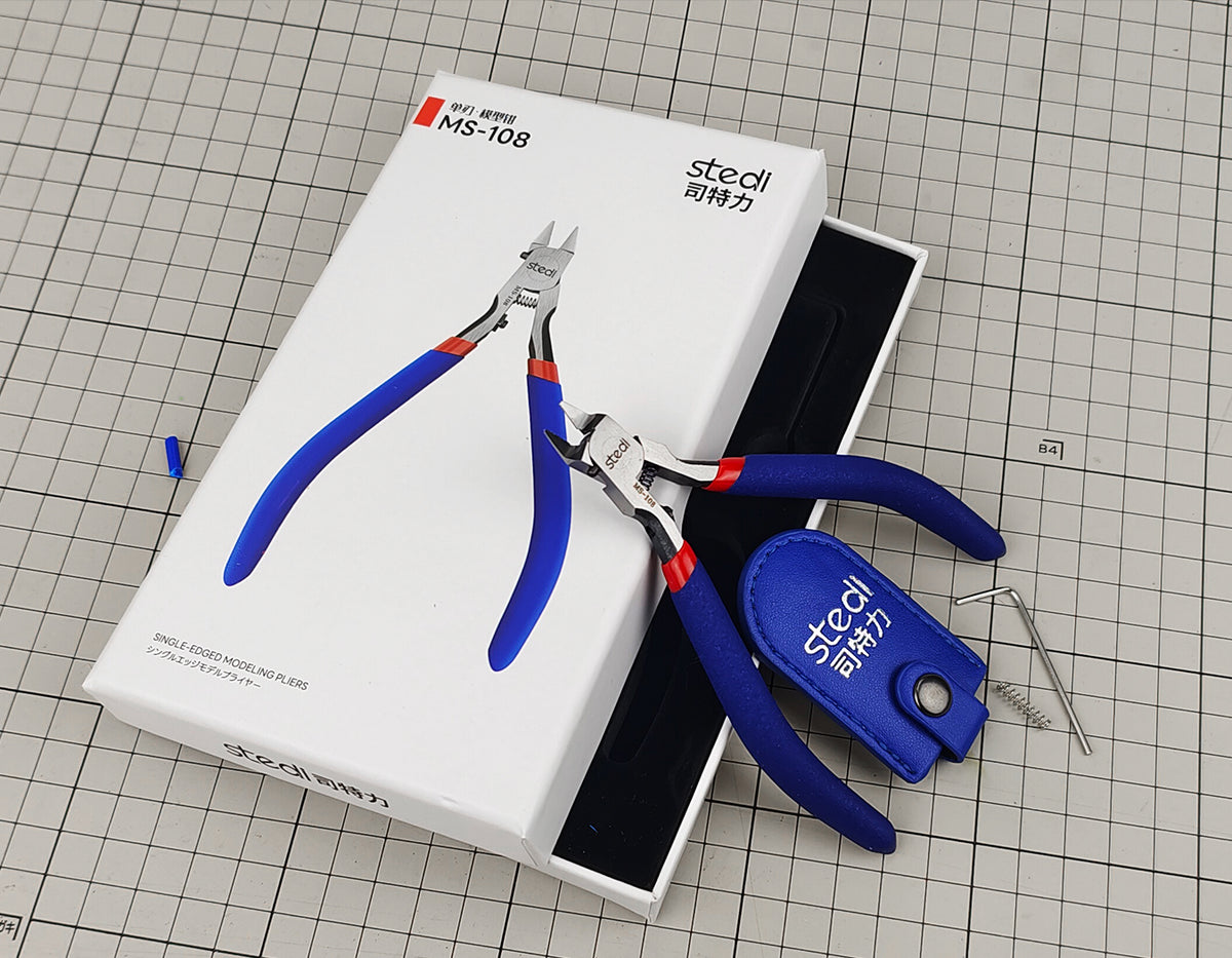 STEDI MS-108 model nippers displayed with their product packaging