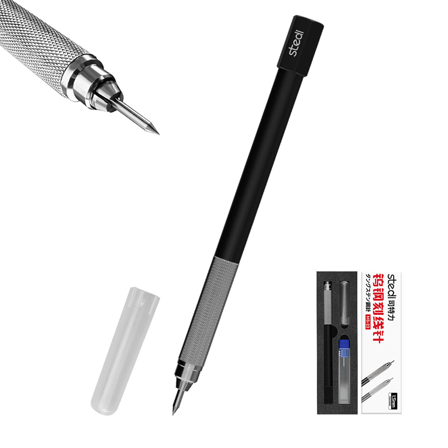 stedi Model Tungsten Steel Precision Engraving Tools MS-23 for Plastic Models and Resin Parts