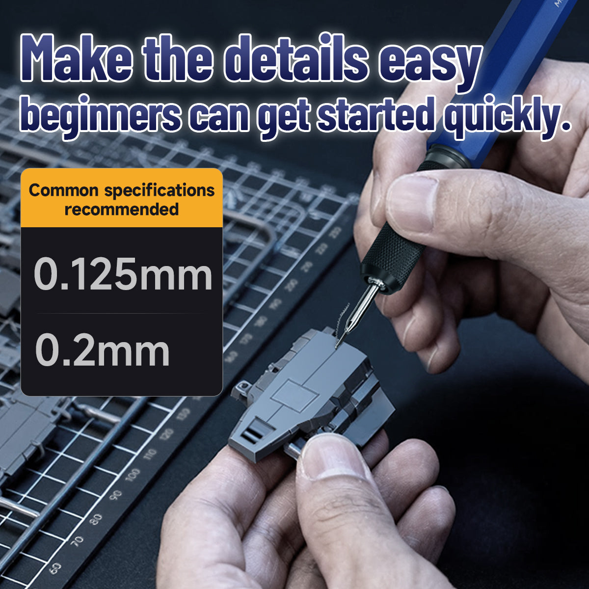 stedi Tungsten Steel Model Hook Scriber Chisel – Easy-to-Use Pull-Scribing Panel Lining Tool