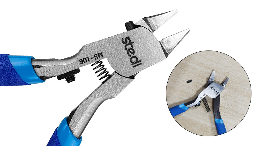STEDI MS-106 single blade nipper safety stop design protects the blade