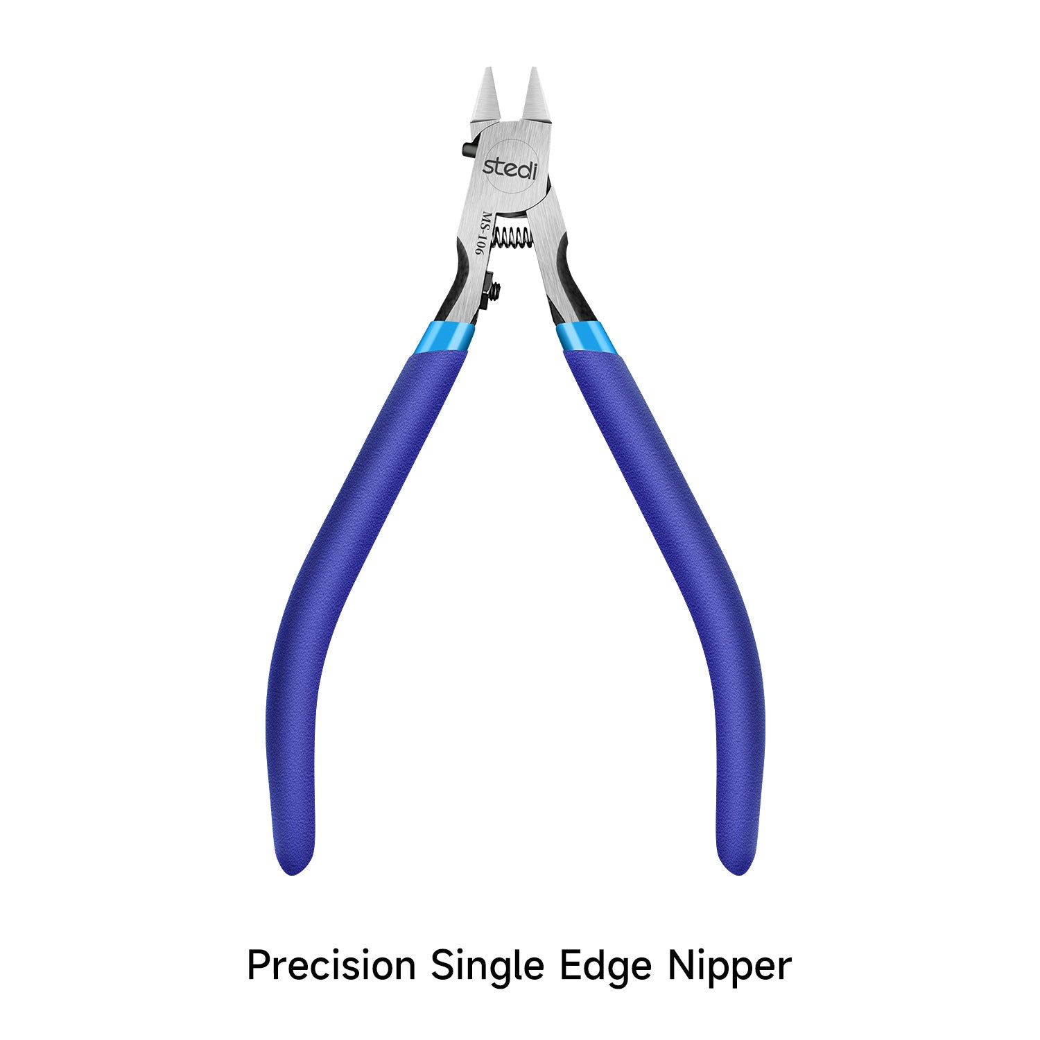 STEDI MS-106 single blade nipper with blue handle for precision model cutting