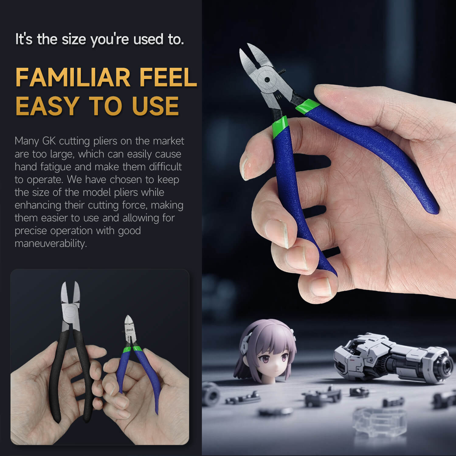 stedi MS-113 Advanced Single-Edge Model Nipper, Ultra-Thin Blade Sprue Cutter for Plastic Models&Gumdan，3D printed model