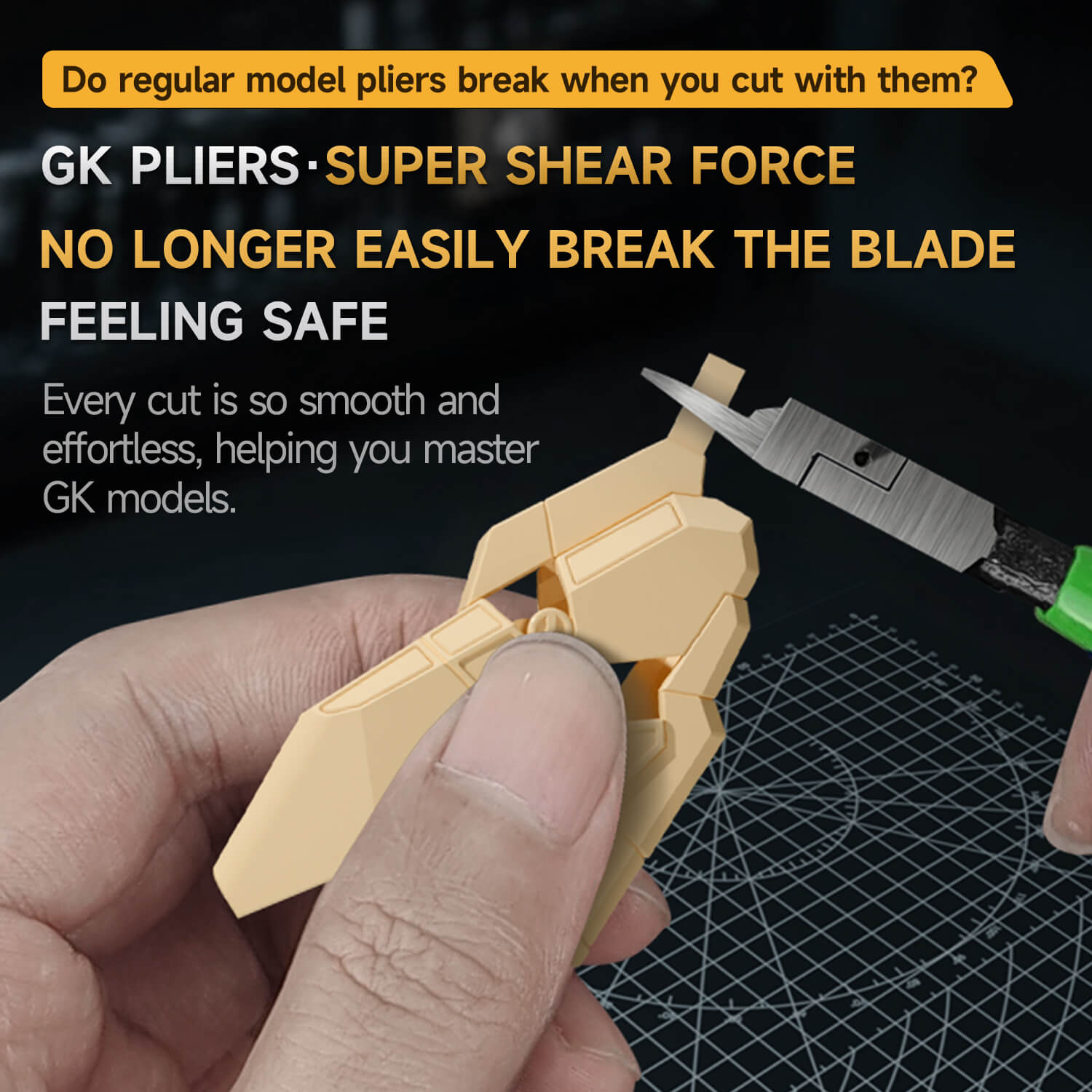 stedi MS-113 Advanced Single-Edge Model Nipper, Ultra-Thin Blade Sprue Cutter for Plastic Models&Gumdan，3D printed model