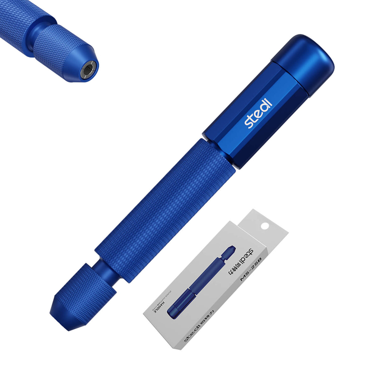 STEDI MS-25B blue aluminum alloy precision drill handle